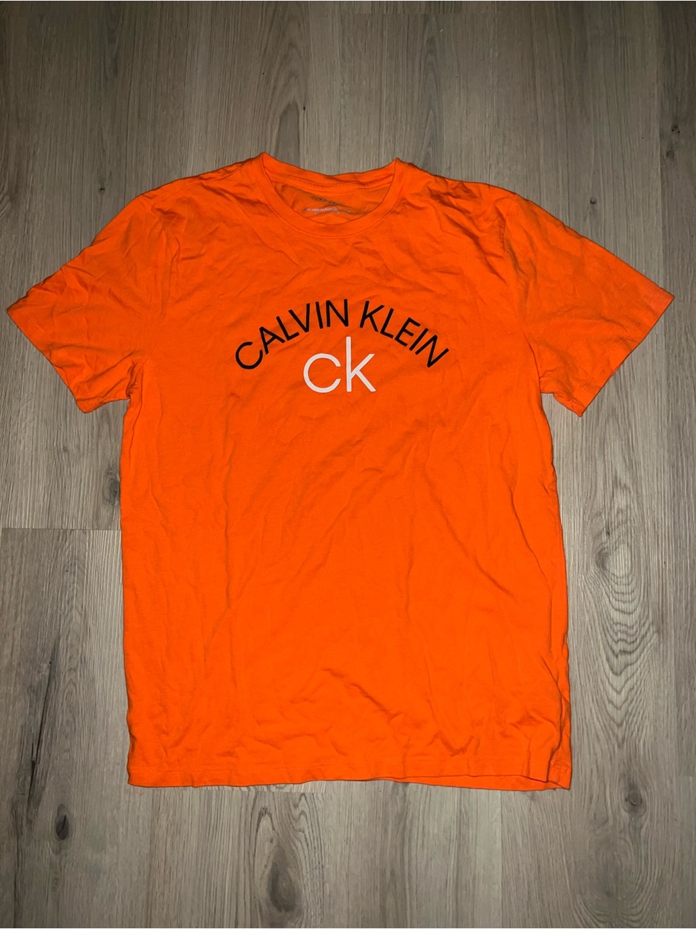 Calvin Klein Orange Short Sleeve Tee size M